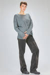 long and wide cardigan in light plain cashmere and silk knit - ISABEL BENENATO 