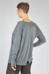 long and wide cardigan in light plain cashmere and silk knit - ISABEL BENENATO 