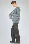 long and wide cardigan in light plain cashmere and silk knit - ISABEL BENENATO 