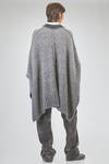 cardigan lungo e over in maglia pesante e sfumata di superkid mohair, lana, poliammide ed elastan - ISABEL BENENATO 
