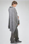 cardigan lungo e over in maglia pesante e sfumata di superkid mohair, lana, poliammide ed elastan - ISABEL BENENATO 