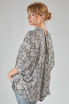 camicia over, asimmetrica, in georgette di poliestere stampato - JUNYA WATANABE 