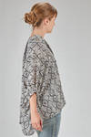 camicia over, asimmetrica, in georgette di poliestere stampato - JUNYA WATANABE 