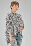 camicia over, asimmetrica, in georgette di poliestere stampato - JUNYA WATANABE 