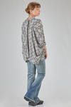 camicia over, asimmetrica, in georgette di poliestere stampato - JUNYA WATANABE 