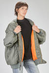 long and wide 'sculpture' bomber in nylon twill padded with polyester wadding - JUNYA WATANABE 