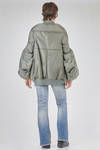 long and wide 'sculpture' bomber in nylon twill padded with polyester wadding - JUNYA WATANABE 