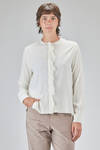 camicia lunga e dritta in satin di seta ed elastan - KRISTENSEN DU NORD 