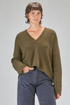 hip-lenght sweater, wide, in cashmere knit - KRISTENSEN DU NORD 