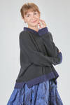 hip-length sweater, wide, in soft cashmere and silk knit - LUSSI 