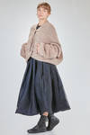 long and wide cardigan in hand-knitted silk yarn - LUSSI 