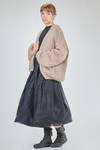 long and wide cardigan in hand-knitted silk yarn - LUSSI 