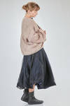 long and wide cardigan in hand-knitted silk yarn - LUSSI 