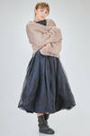 long and wide cardigan in hand-knitted silk yarn - LUSSI 