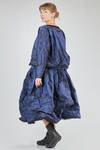 hip-length top, wide, in washed silk taffetas and tulle - LUSSI 