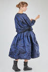 hip-length top, wide, in washed silk taffetas and tulle - LUSSI 