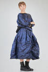 hip-length top, wide, in washed silk taffetas and tulle - LUSSI 