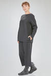 long and flared tunic in knitted merino wool fabric - LUSSI 