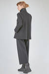 hip-length jacket, slightly flared, in knitted merino wool fabric - LUSSI 