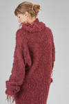 maglia over in maglia bouclé a filo lungo di mohair, lana e poliammide - MARC LE BIHAN 