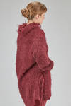 maglia over in maglia bouclé a filo lungo di mohair, lana e poliammide - MARC LE BIHAN 