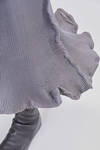 gonna sculpture a tubino longuette in plissé di poliestere a pieghe verticali - MELITTA BAUMEISTER 