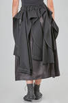 gonna 'sculpture' lunga e ampia in gabardine di lana e cupro - NOIR KEI NINOMIYA 