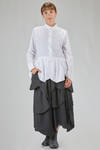 camicia lunga e svasata in popeline di cotone - NOIR KEI NINOMIYA 