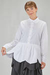 camicia lunga e svasata in popeline di cotone - NOIR KEI NINOMIYA 