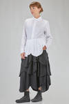 camicia lunga e svasata in popeline di cotone - NOIR KEI NINOMIYA 