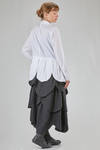 camicia lunga e svasata in popeline di cotone - NOIR KEI NINOMIYA 