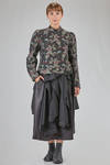 hip-lenght jacket, straight, in doubled cotton, cupro, polyester and nylon gauze with jacquard motif - NOIR KEI NINOMIYA 