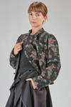 hip-lenght jacket, straight, in doubled cotton, cupro, polyester and nylon gauze with jacquard motif - NOIR KEI NINOMIYA 