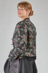 hip-lenght jacket, straight, in doubled cotton, cupro, polyester and nylon gauze with jacquard motif - NOIR KEI NINOMIYA 