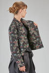 hip-lenght jacket, straight, in doubled cotton, cupro, polyester and nylon gauze with jacquard motif - NOIR KEI NINOMIYA 