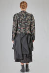 hip-lenght jacket, straight, in doubled cotton, cupro, polyester and nylon gauze with jacquard motif - NOIR KEI NINOMIYA 