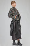 hip-lenght jacket, straight, in doubled cotton, cupro, polyester and nylon gauze with jacquard motif - NOIR KEI NINOMIYA 