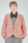 hip-lenght jacket, soft, in wool and polyurethane Prince of Wales - NOIR KEI NINOMIYA 