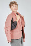 hip-lenght jacket, soft, in wool and polyurethane Prince of Wales - NOIR KEI NINOMIYA 