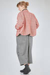 hip-lenght jacket, soft, in wool and polyurethane Prince of Wales - NOIR KEI NINOMIYA 