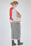 hip-lenght gilet, wide, in wool and polyurethane Prince of Wales and polyester canvas - NOIR KEI NINOMIYA 