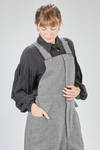 hip-lenght sweater, oversize, in faux fur long-pile polyester knit - NOIR KEI NINOMIYA 