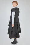 hip-lenght gilet, slim, in wool gabardine - NOIR KEI NINOMIYA 