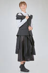 hip-lenght gilet, slim, in wool gabardine - NOIR KEI NINOMIYA 