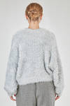 hip-lenght sweater, oversize, in faux fur long-pile polyester knit - NOIR KEI NINOMIYA 