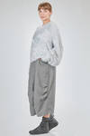 hip-lenght sweater, oversize, in faux fur long-pile polyester knit - NOIR KEI NINOMIYA 