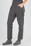 pantalone a sigaretta in crêpe di lana, cotone ed elastan - RUNDHOLZ 