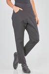 pantalone a sigaretta in crêpe di lana, cotone ed elastan - RUNDHOLZ 