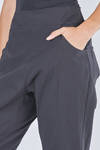 pantalone a sigaretta in crêpe di lana, cotone ed elastan - RUNDHOLZ 