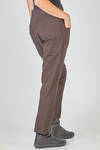 pantalone a sigaretta in crêpe di lana, cotone ed elastan - RUNDHOLZ 